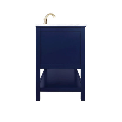 48 inch Single bathroom vanity in Blue