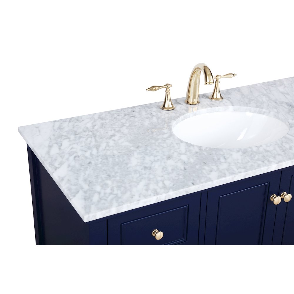 48 inch Single bathroom vanity in Blue