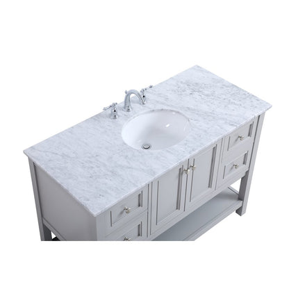 48 inch Single bathroom vanity in natural wood