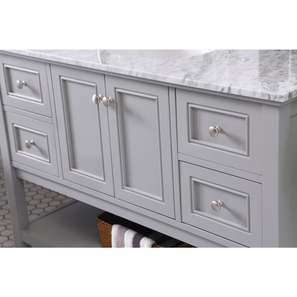 48 inch Single bathroom vanity in natural wood