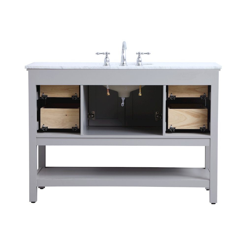48 inch Single bathroom vanity in natural wood