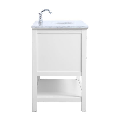 48 in. Single bathroom vanity set in White