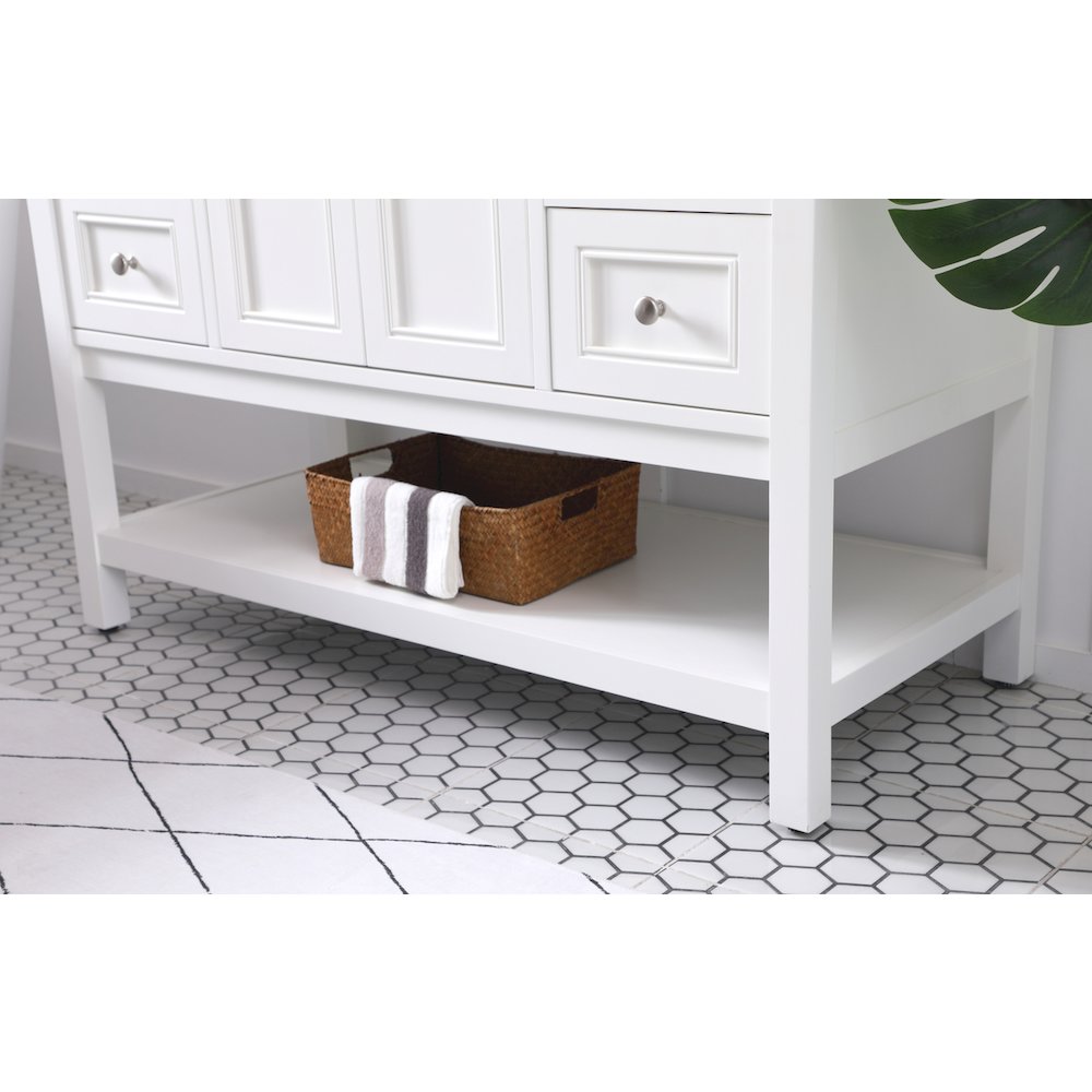 48 in. Single bathroom vanity set in White