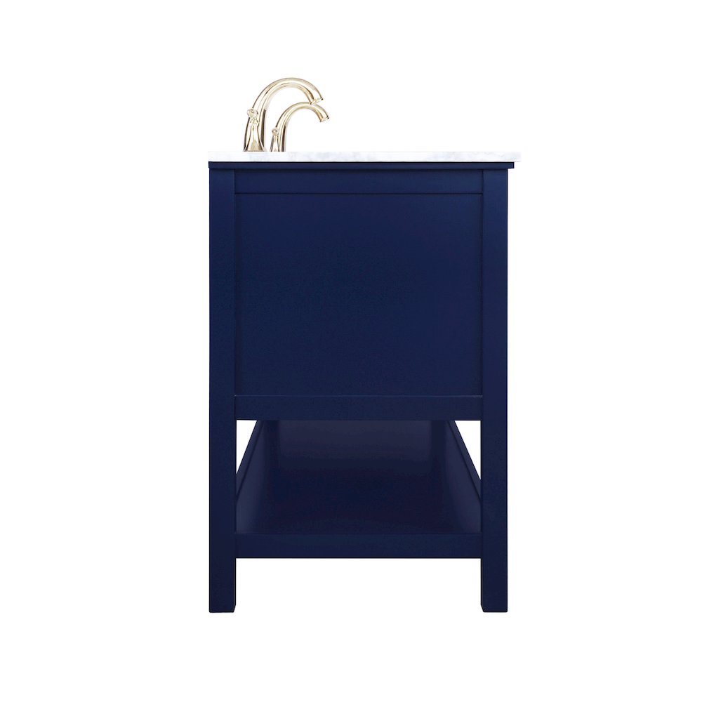 60 inch Single bathroom vanity in Blue