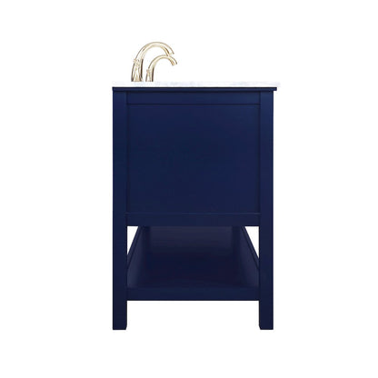 60 inch Single bathroom vanity in Blue