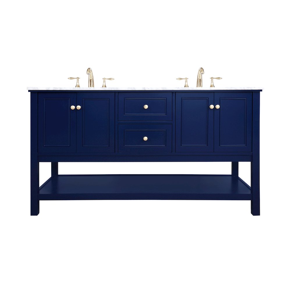 60 inch Single bathroom vanity in Blue