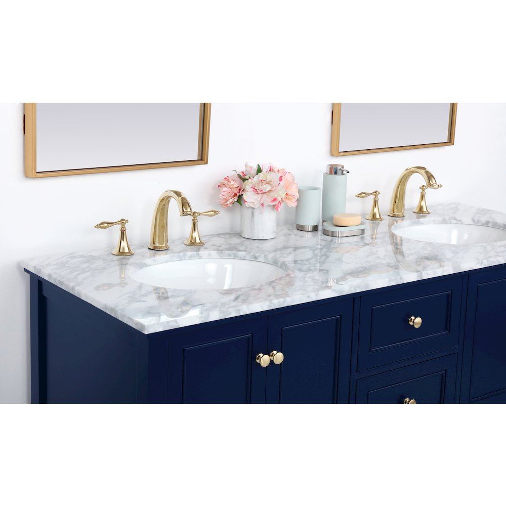 60 inch Single bathroom vanity in Blue