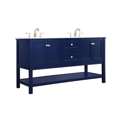 60 inch Single bathroom vanity in Blue