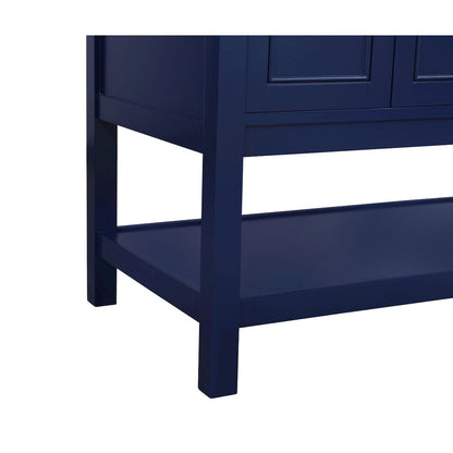 60 inch Single bathroom vanity in Blue