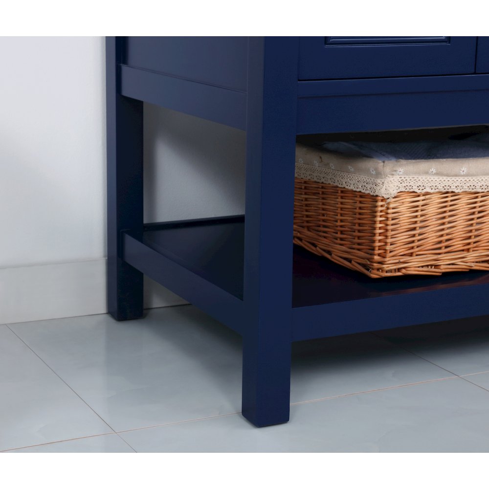 60 inch Single bathroom vanity in Blue