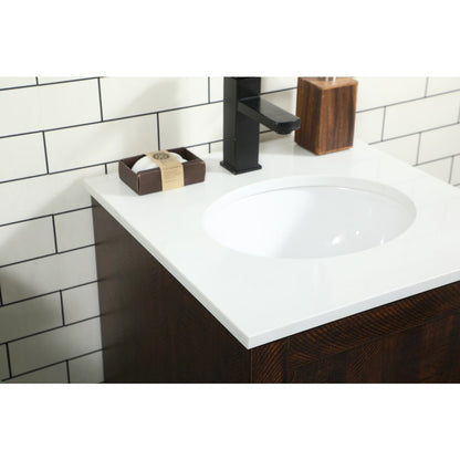 18 inch Single bathroom vanity in expresso