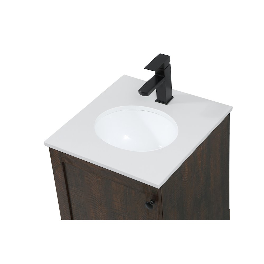 18 inch Single bathroom vanity in expresso