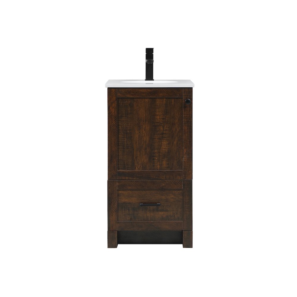 18 inch Single bathroom vanity in expresso