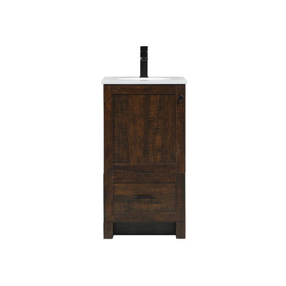 18 inch Single bathroom vanity in expresso