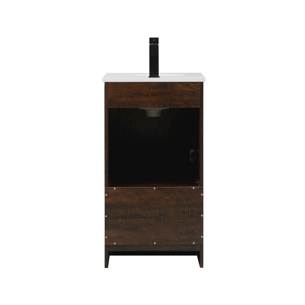 18 inch Single bathroom vanity in expresso