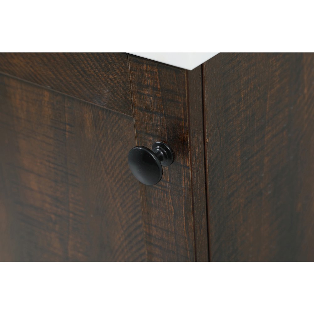 18 inch Single bathroom vanity in expresso