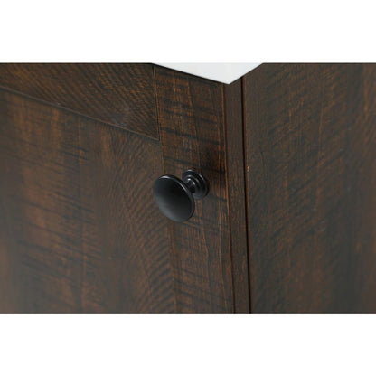 18 inch Single bathroom vanity in expresso