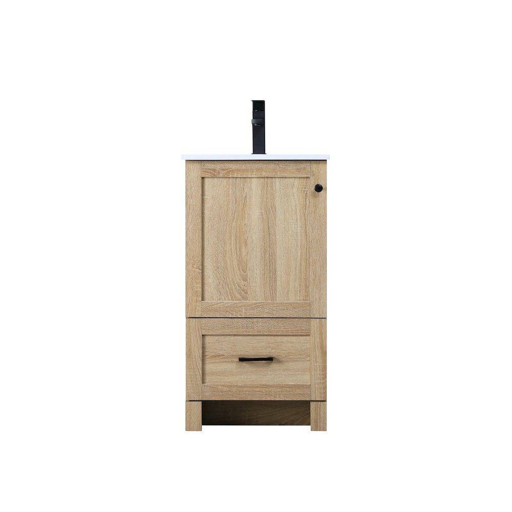 18 Inch Single Bathroom Vanity In Mango Wood