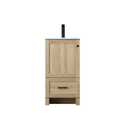 18 Inch Single Bathroom Vanity In Mango Wood