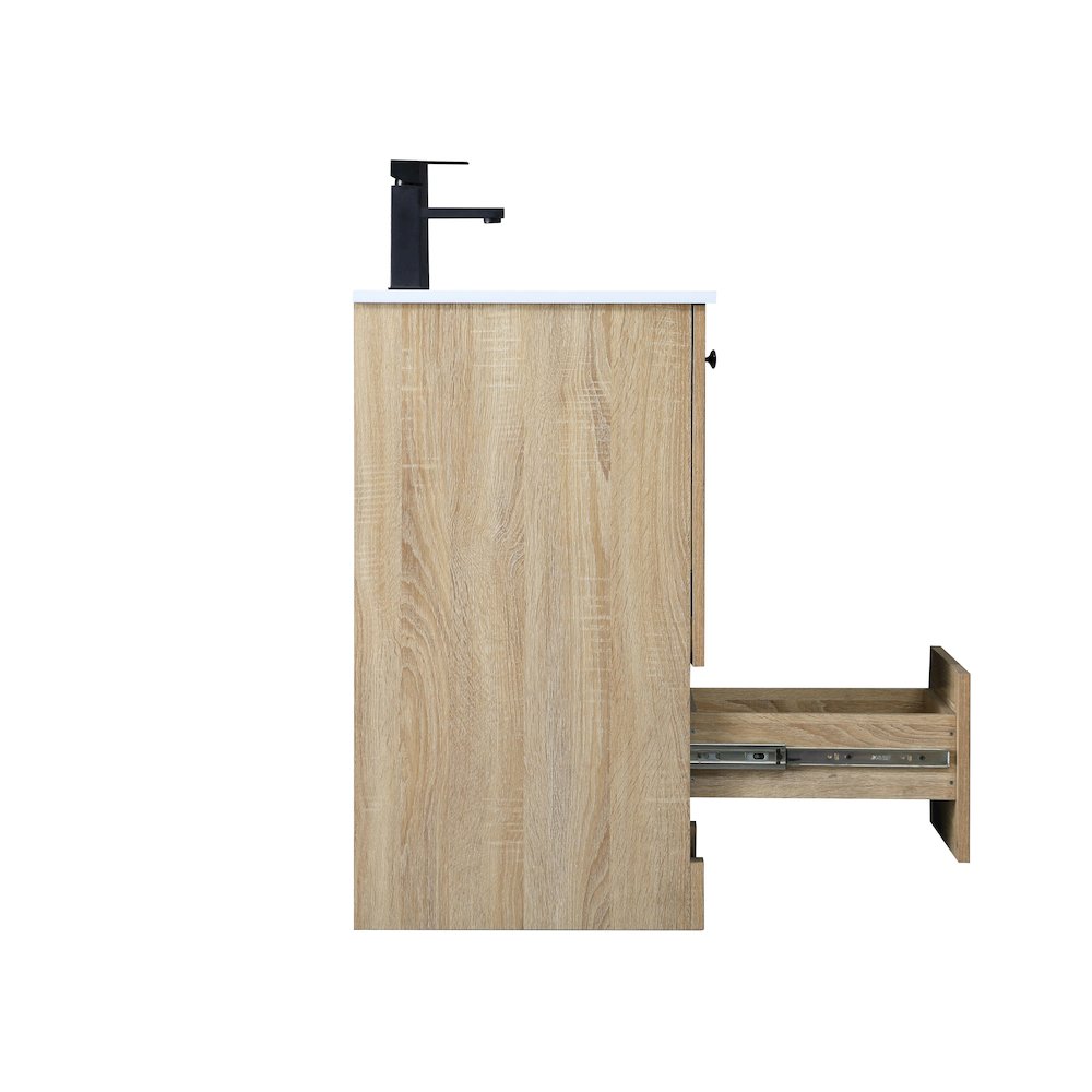 18 Inch Single Bathroom Vanity In Mango Wood