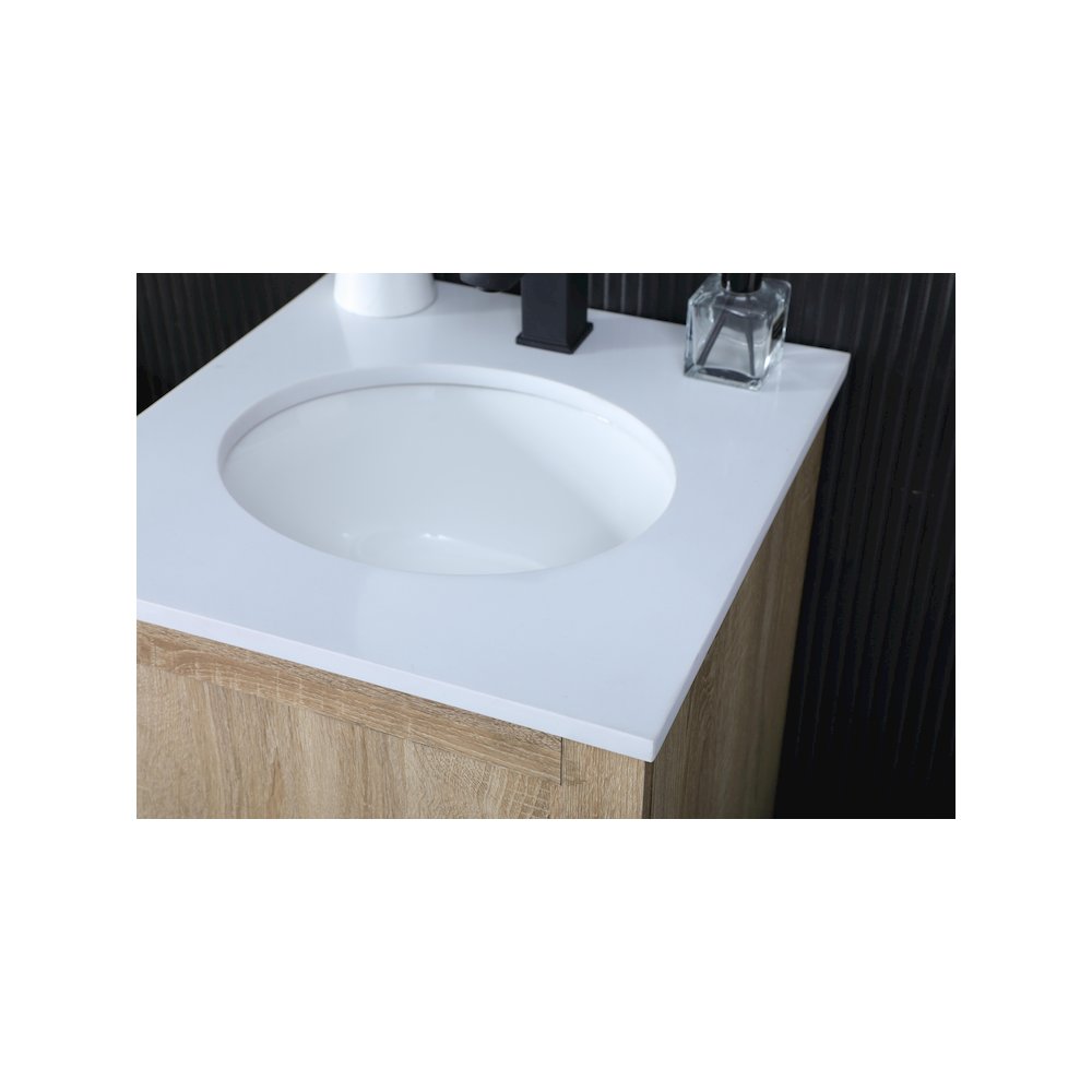 18 Inch Single Bathroom Vanity In Mango Wood