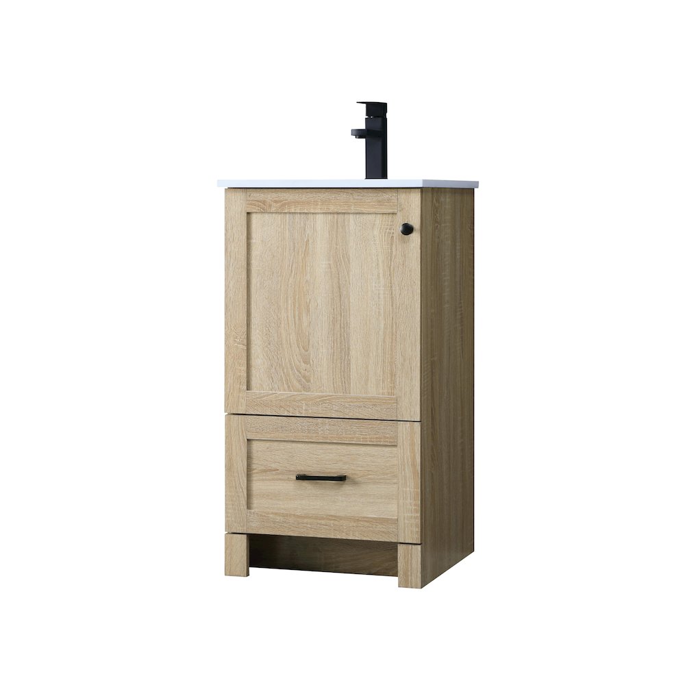 18 Inch Single Bathroom Vanity In Mango Wood