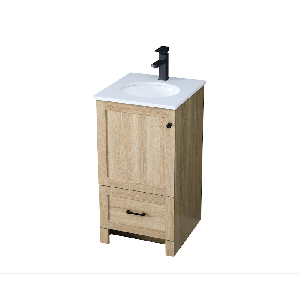 18 Inch Single Bathroom Vanity In Mango Wood