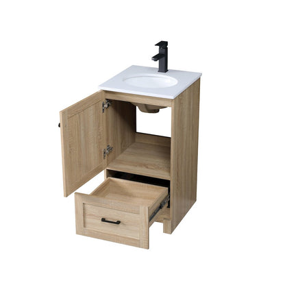 18 Inch Single Bathroom Vanity In Mango Wood
