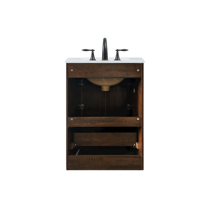 24 inch Single bathroom vanity in expresso