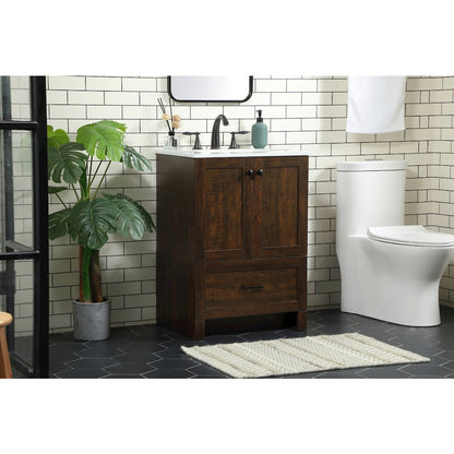 24 inch Single bathroom vanity in expresso