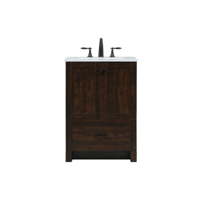 24 inch Single bathroom vanity in expresso