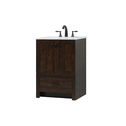 24 inch Single bathroom vanity in expresso