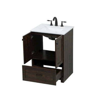 24 inch Single bathroom vanity in expresso