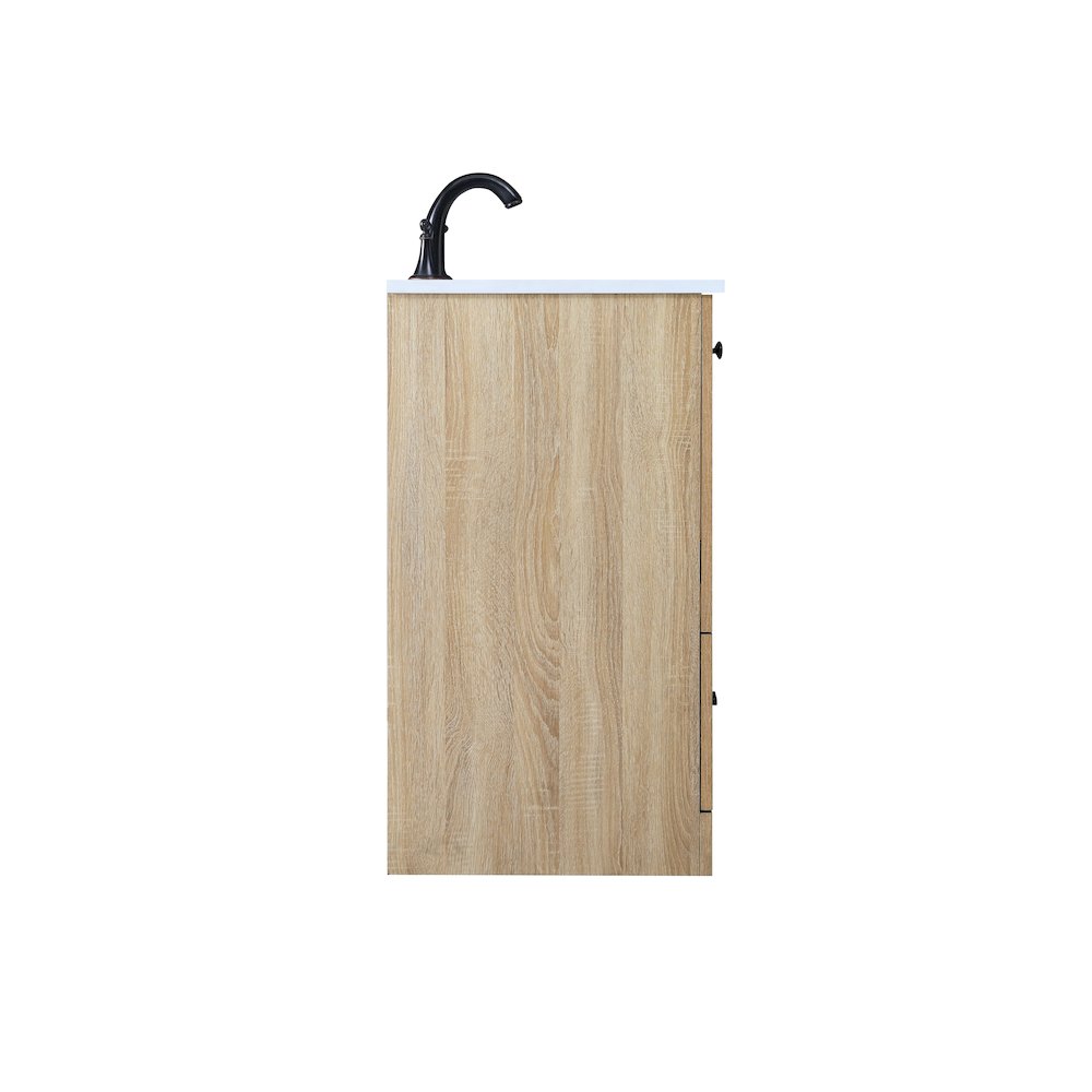 24 Inch Single Bathroom Vanity In Mango Wood