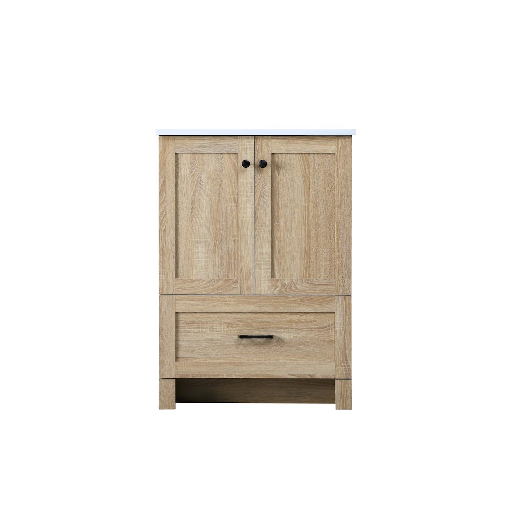 24 Inch Single Bathroom Vanity In Mango Wood