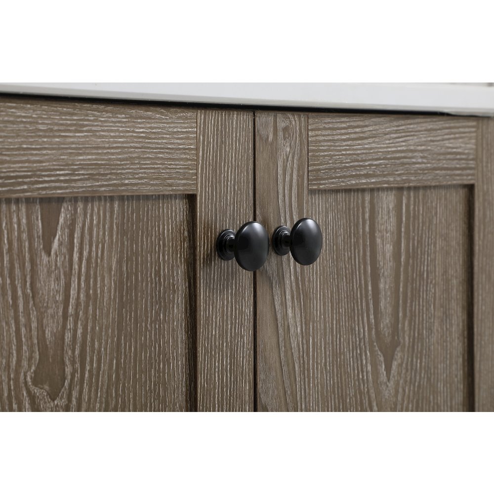 24 inch Single Bathroom Vanity in Weathered oak