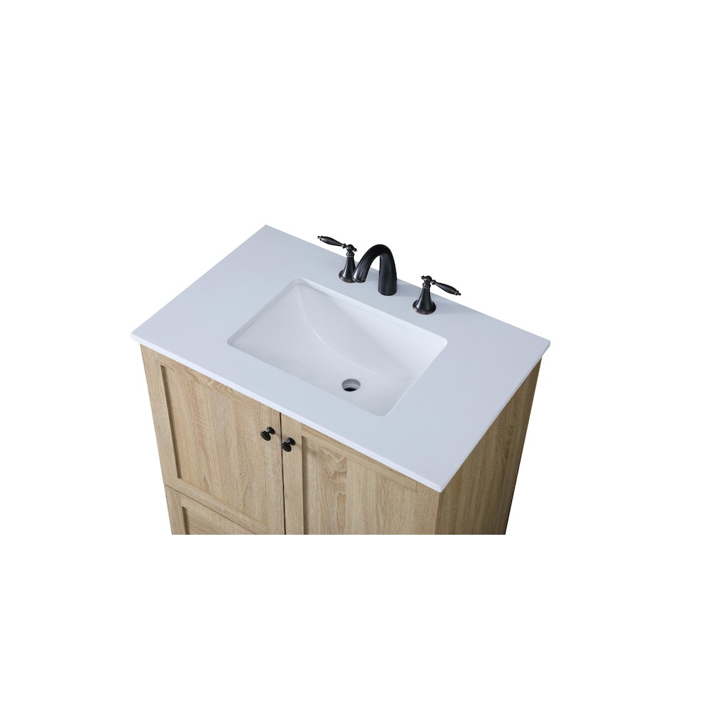 30 Inch Single Bathroom Vanity In Mango Wood