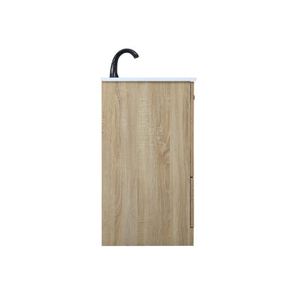 30 Inch Single Bathroom Vanity In Mango Wood