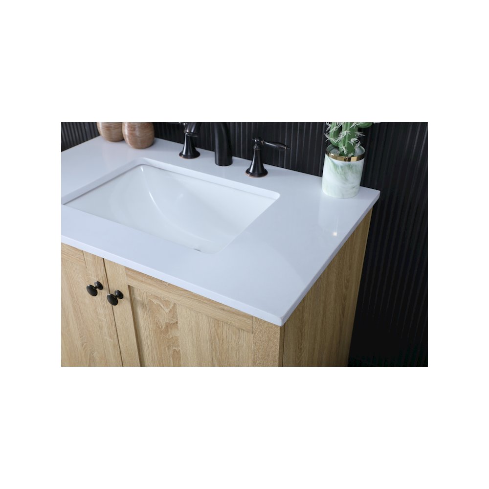 30 Inch Single Bathroom Vanity In Mango Wood