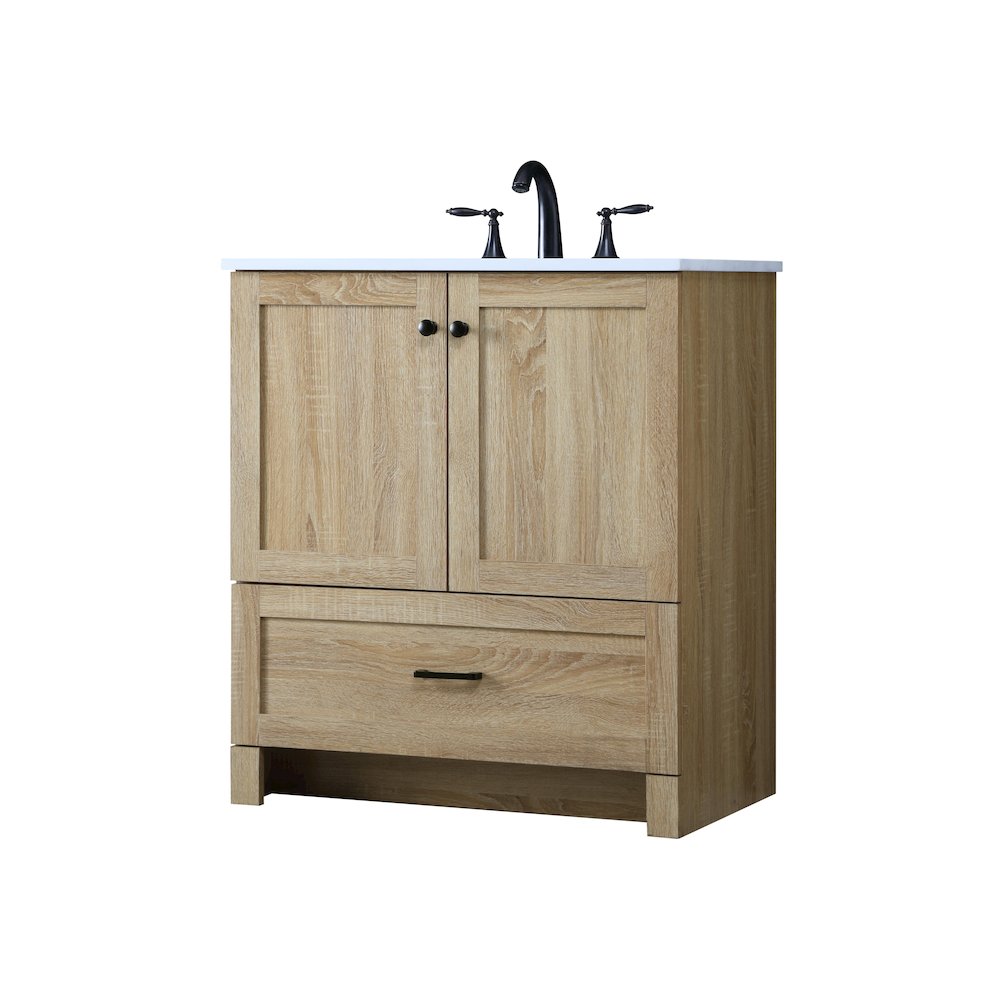 30 Inch Single Bathroom Vanity In Mango Wood