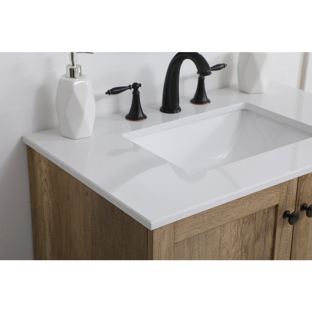 30 inch Single Bathroom Vanity in Natural oak