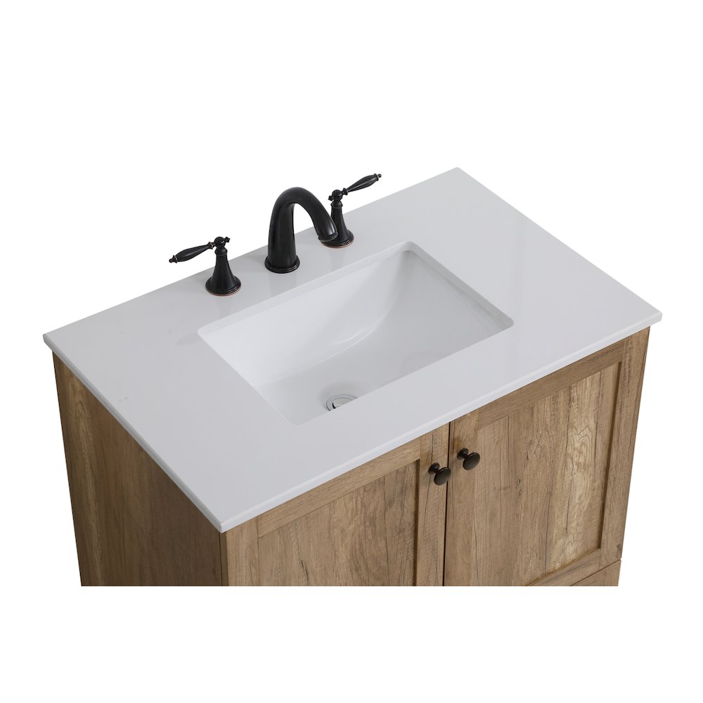 30 inch Single Bathroom Vanity in Natural oak