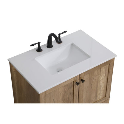 30 inch Single Bathroom Vanity in Natural oak