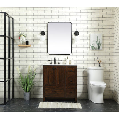 32 inch Single bathroom vanity in expresso
