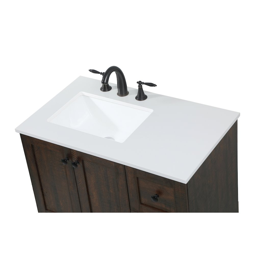 32 inch Single bathroom vanity in expresso
