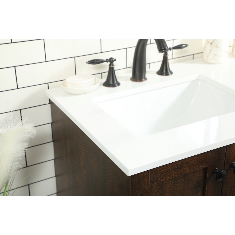 32 inch Single bathroom vanity in expresso