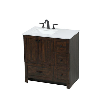 32 inch Single bathroom vanity in expresso