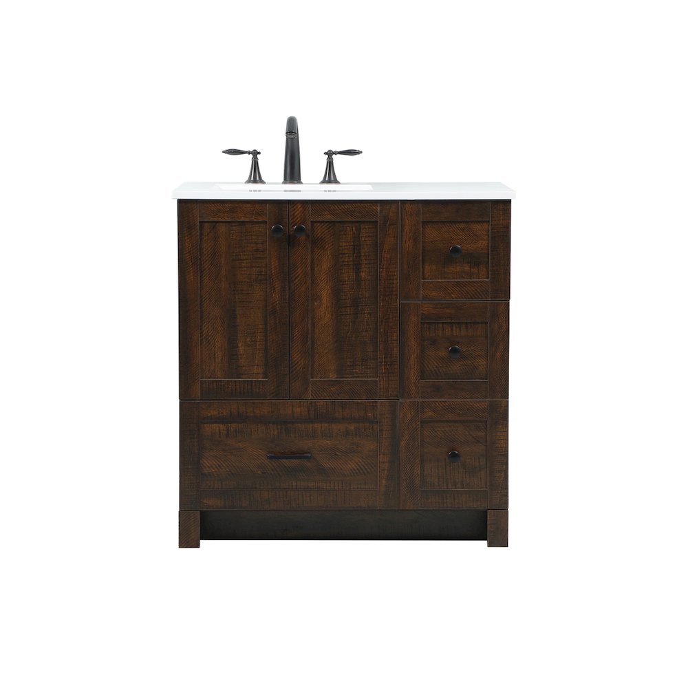 32 inch Single bathroom vanity in expresso