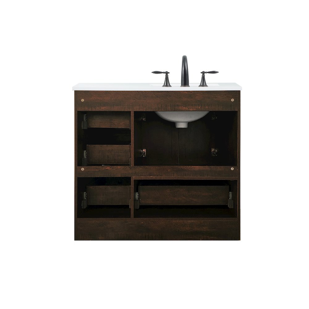 36 inch Single bathroom vanity in expresso
