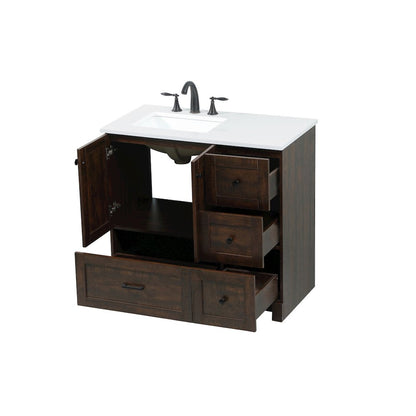 36 inch Single bathroom vanity in expresso